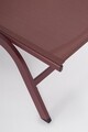 Sezlong cu roti Raul, Bizzotto, 68 x 195 x 101 cm, pliabil, aluminiu/textilena 2x1, rosu pepper