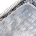 Cos de picnic 2 persoane Orlando, Homla, 38x26x18 cm, rachita/inox, alb