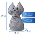 Dezumidificator Cat, Wenko, 12x13x27 cm, poliester, gri