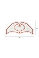 Decoratiune luminoasa LED, Sweetheart, Benzi flexibile de neon, DC 12 V, Alb