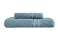 Set prosoape de baie 2 piese, Whitney, Dora, Bumbac, Albastru indigo