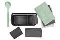 Set oganizator de chiuveta cu accesorii 8 piese, Brabantia, SinkSide, 21.5x11.3x13.4 cm, plastic reciclat, gri inchis