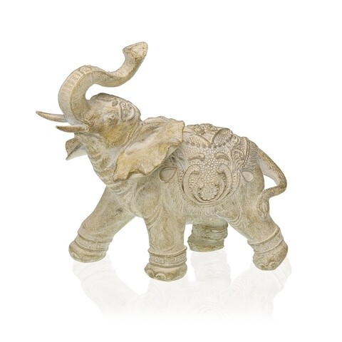 Decoratiune Elephant, Versa, 14 x 7.5 x 14 cm, polirasina