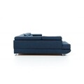 Coltar extensibil stanga 6 locuri ELTAP, Rod-48, Rodrigo, 345x202x90 cm, lemn/poliester, albastru deschis