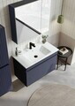 Dulap de baie cu chiuvetă, Hanah Home, Tivoli 85, Albastru marin mat