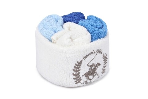Set 4 prosoape wash 6, beverly hills polo club, 30x30 cm, bumbac, multicolor