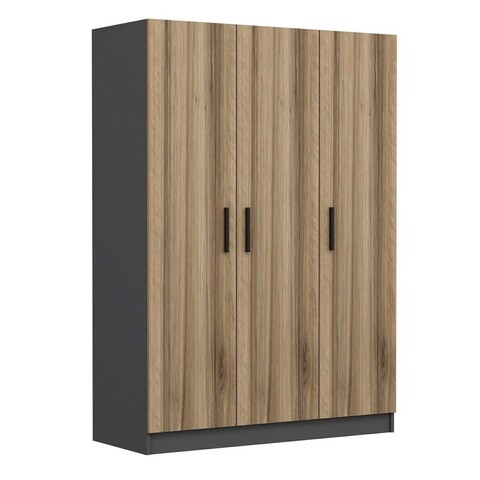 Dulap pentru haine, Minerva, Kale Oak, 135x210x52 cm, PAL, Stejar