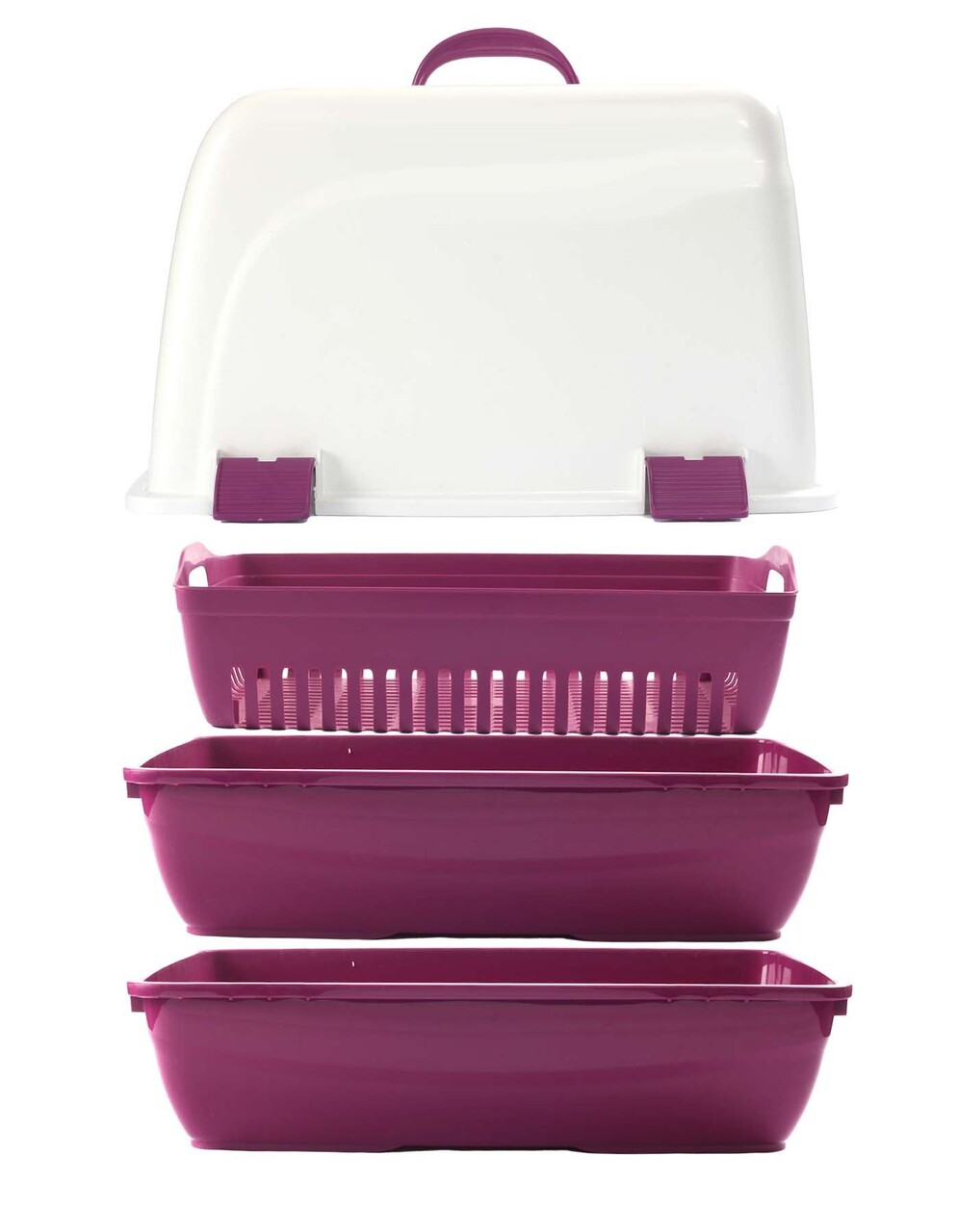 Litiera pentru pisici, Paws &amp; Whiskers, 5088-03-3, Plastic, Fucsia - view 3