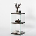 Corp biblioteca, Neostill, Aqua 2, 40x80x35 cm, Sticla temperata, Antracit