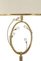 Lampadar Versailles, Mauro Ferretti, 1 x E27, 40W, 38x170 cm, fier/sticla, alb/auriu