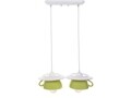 Lustra Afternoon tea, Deco Republic, E27, 2x60W, ceramica, verde deschis