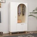 Cuier de perete, Hanah Home, Arion, 112x192x37 cm, Delfinul Umbrei / Alb