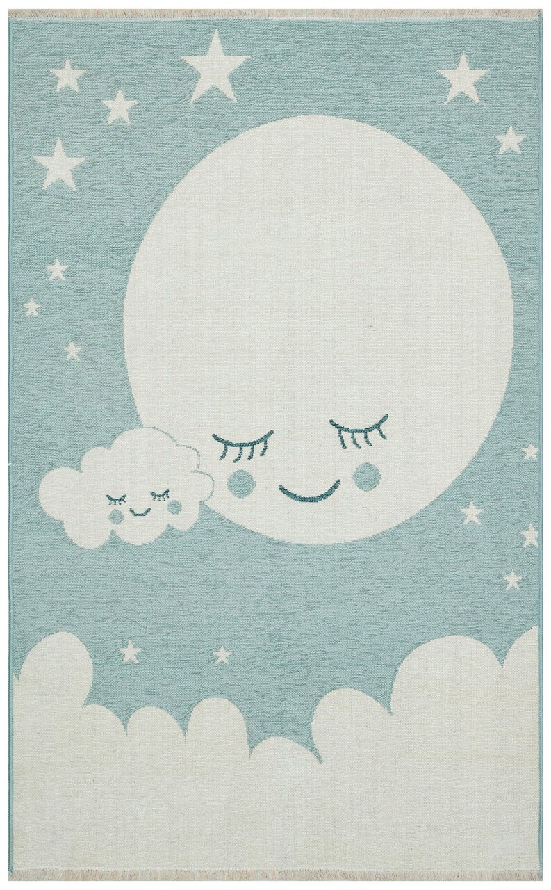 Covor, Nb 02 Blue , 115x180 cm, Poliester, Albastru - 2 | YEO