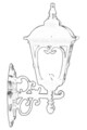 Lampa de exterior, Avonni, 685AVN1197, Plastic ABS, Negru