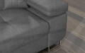 Coltar extensibil stanga 4 locuri ELTAP, Armd-60, Armando, 289x203x85 cm, lemn/poliester, gri
