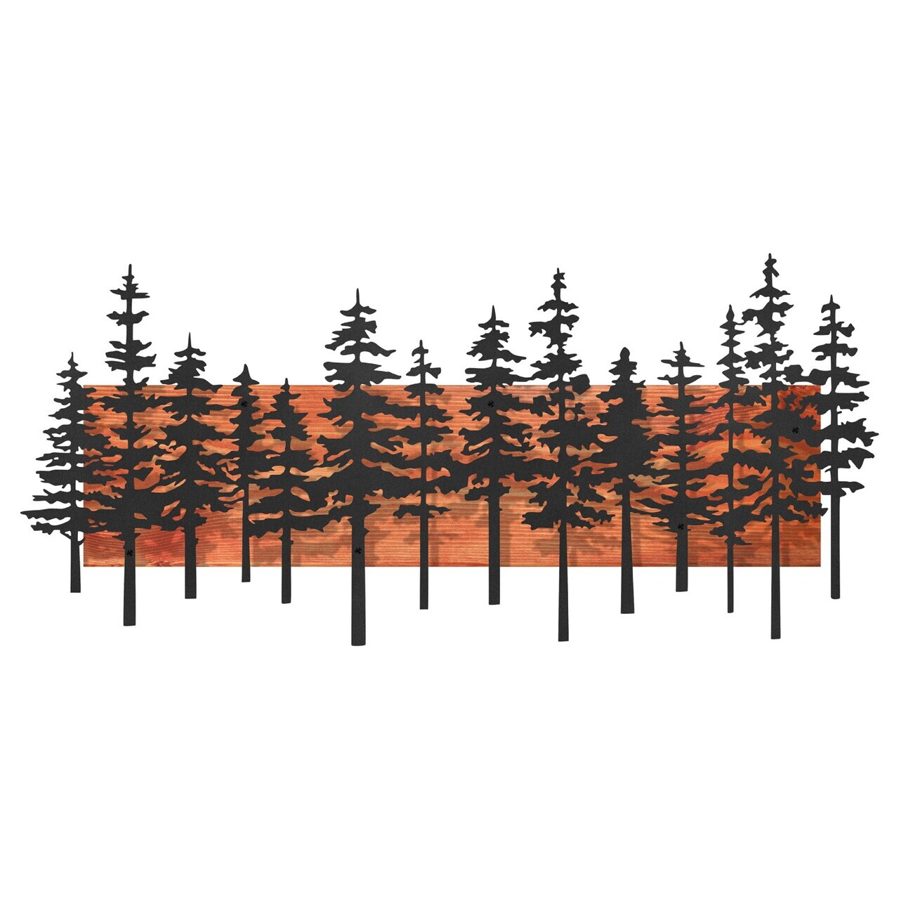 Decoratiune de perete, Nordic Pine, Cadru: Lemn (Grosime: 2 cm), Roșu/Negru — imaginea 7