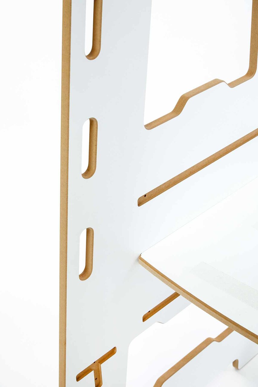 Turn de invatare, Hanah Home, Learning Tower, 40x90x50 cm, Alb - view 7