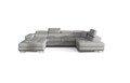 Coltar extensibil dreapta 6 locuri ELTAP, Rod-27, Rodrigo, 345x202x90 cm, lemn/poliester, gri deschis
