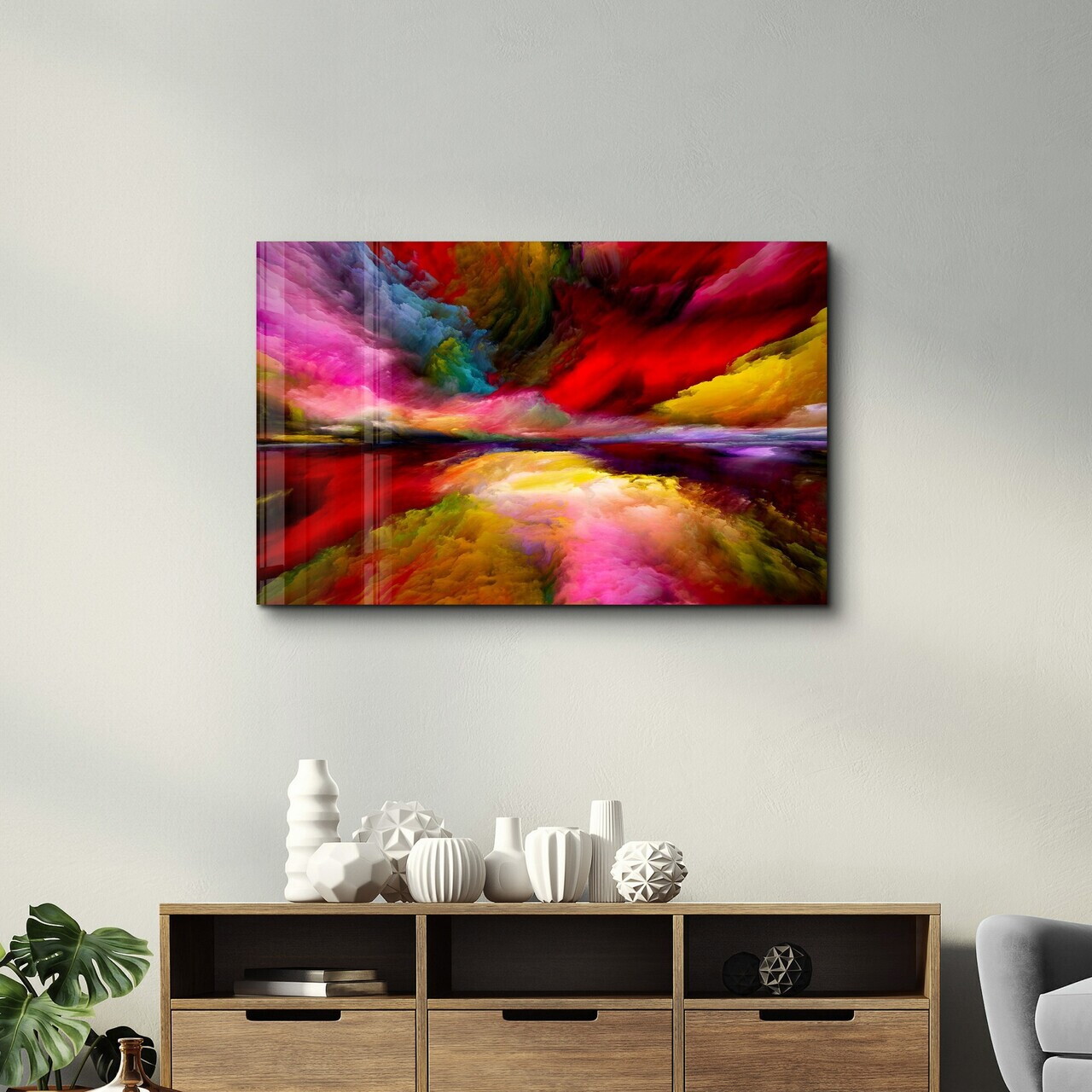 Tablou decorativ, CAM-2047, Dimensiuni: 70 x 110 cm, Multicolor — imaginea 2