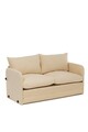 Canapea extensibilă cu 2 locuri, Futon, 859FTN2872, Metal , Crem