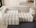 Coltar extensibil stanga 4 locuri ELTAP, Bon-219, Bonett, 250x175x92 cm, lemn/poliester, bej deschis