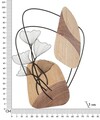 Decoratiune de perete Tali, Mauro Ferretti, 70x100 cm, fier/MDF, negru/maro