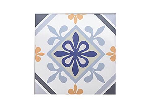 Autocolant decorativ Ethnicities, 30×30 cm, 8 piese, polipropilena, albastru/galben 30x30 pret redus