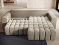 Coltar extensibil dreapta 4 locuri ELTAP, Bon-228, Bonett, 250x175x92 cm, lemn/poliester, bej inchis