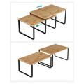 Set 4 rafturi de depozitare pentru bucatarie, Songmics, 29.7x19.5x15.5 cm, bambus/metal, natural