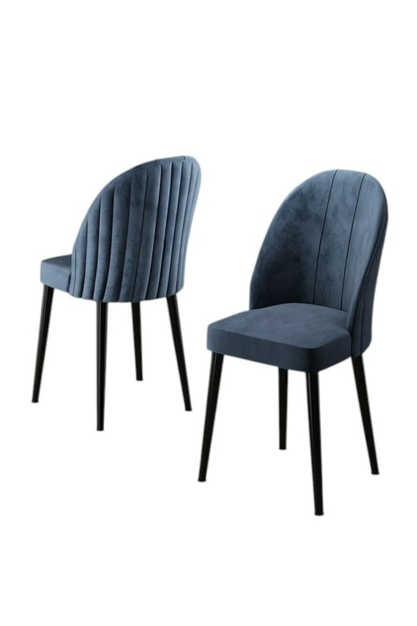 Set scaune 2 piese, Hanah Home, Mara, Antracit / Negru — imaginea 2