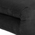 Canapea 1 loc Solace, Homla, 83x91x84 cm, MDF/catifea din poliester, negru