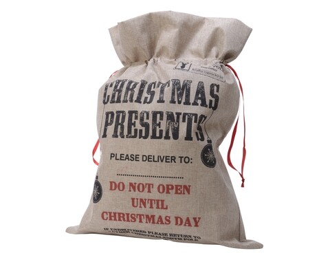 Sac pentru cadouri Christmas present, Decoris, 50x70 cm, poliester