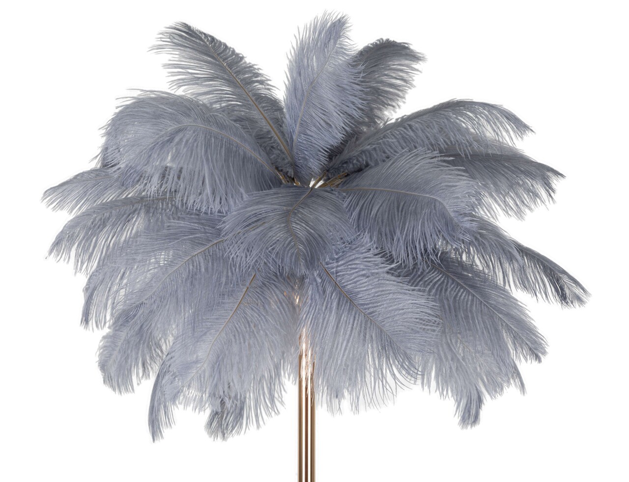 Lampadar Palm, Mauro Ferretti, 3 x E14, 40W, 55x160 cm, fier, auriu/gri