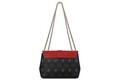 Geanta Beverly Hills Polo Club, 623, piele ecologica, negru/rosu