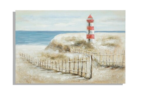 Tablou decorativ faro -b, mauro ferretti, 120x80 cm, canvas pictat manual, multicolor