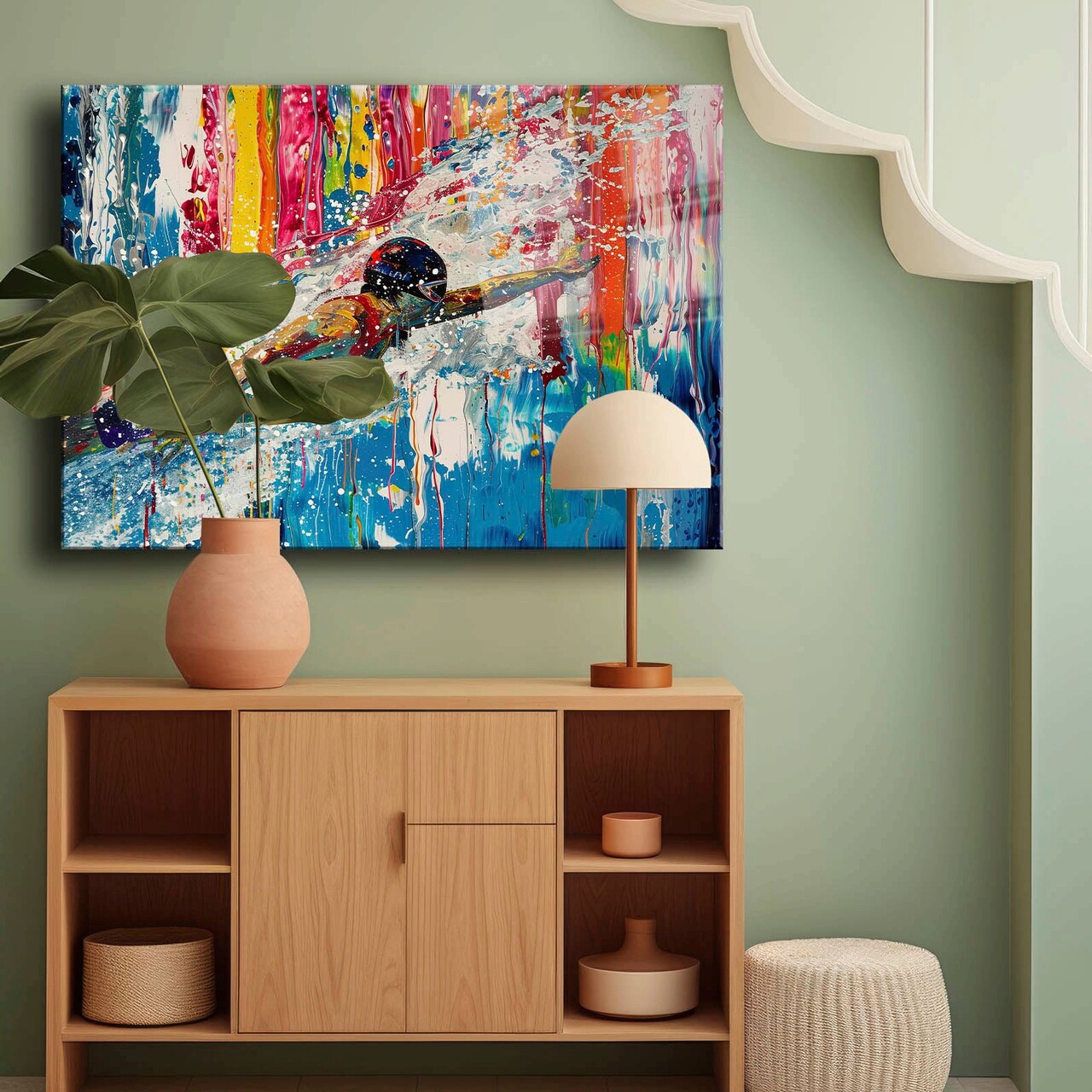 Tablou decorativ, Camtbl-084, 50 x 70 cm, Multicolor - view 2