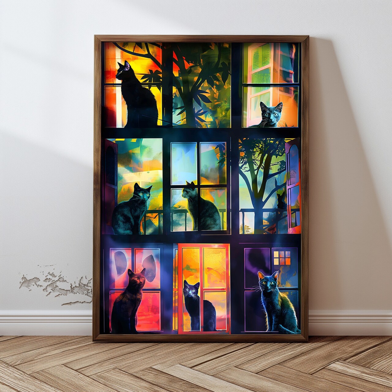 Tablou decorativ, GE026-L, Lemn, Multicolor - view 2