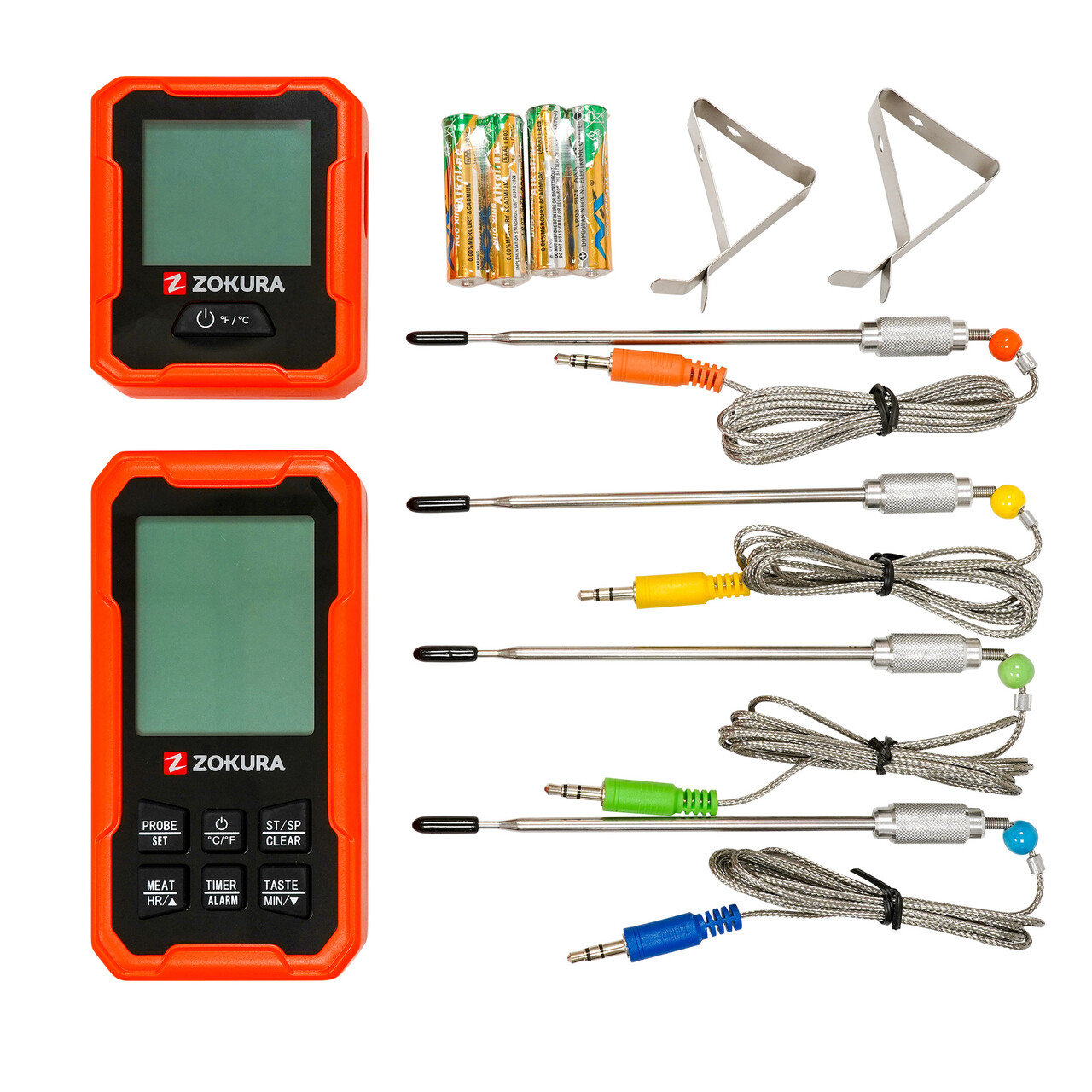 Termometru digital wireless pentru carne, cu 4 sonde - Zokura - imagine 2