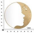 Oglinda decorativa Lady Luxy -A, Mauro Ferretti, Ø 80 cm, fier, auriu
