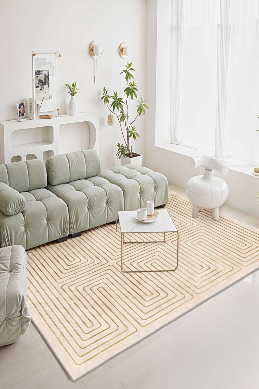 Covor (160 x 230), Sftkece044, 160x230 cm, Auriu - view 4