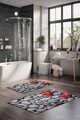 Set covorase de baie, Cartwright, CT-5278, Poliester, Multicolor