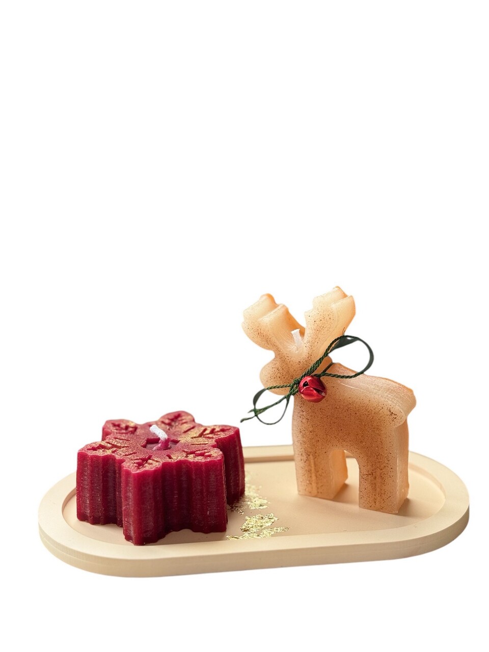 Set de lumanari, Christmas Candle Set10, Beton, Multicolor