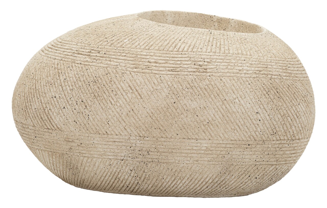 Ghiveci, Mauro Ferretti, Stone, 54.5x42.5x30 cm, polirasina, gri - imagine 5
