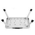 Scara pliabila cu o treapta / treapta inaltatoare, Vasagle, 40x29x5.5 cm, max 150 kg, otel/plastic, alb