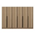 Dulap pentru haine, Minerva, Kale Plus, 270x210x52 cm, PAL, Stejar