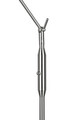 Lampadar Franklin, TRIO, 23x41x133 cm, 6.5W, 1x SMD, metal, argintiu mat