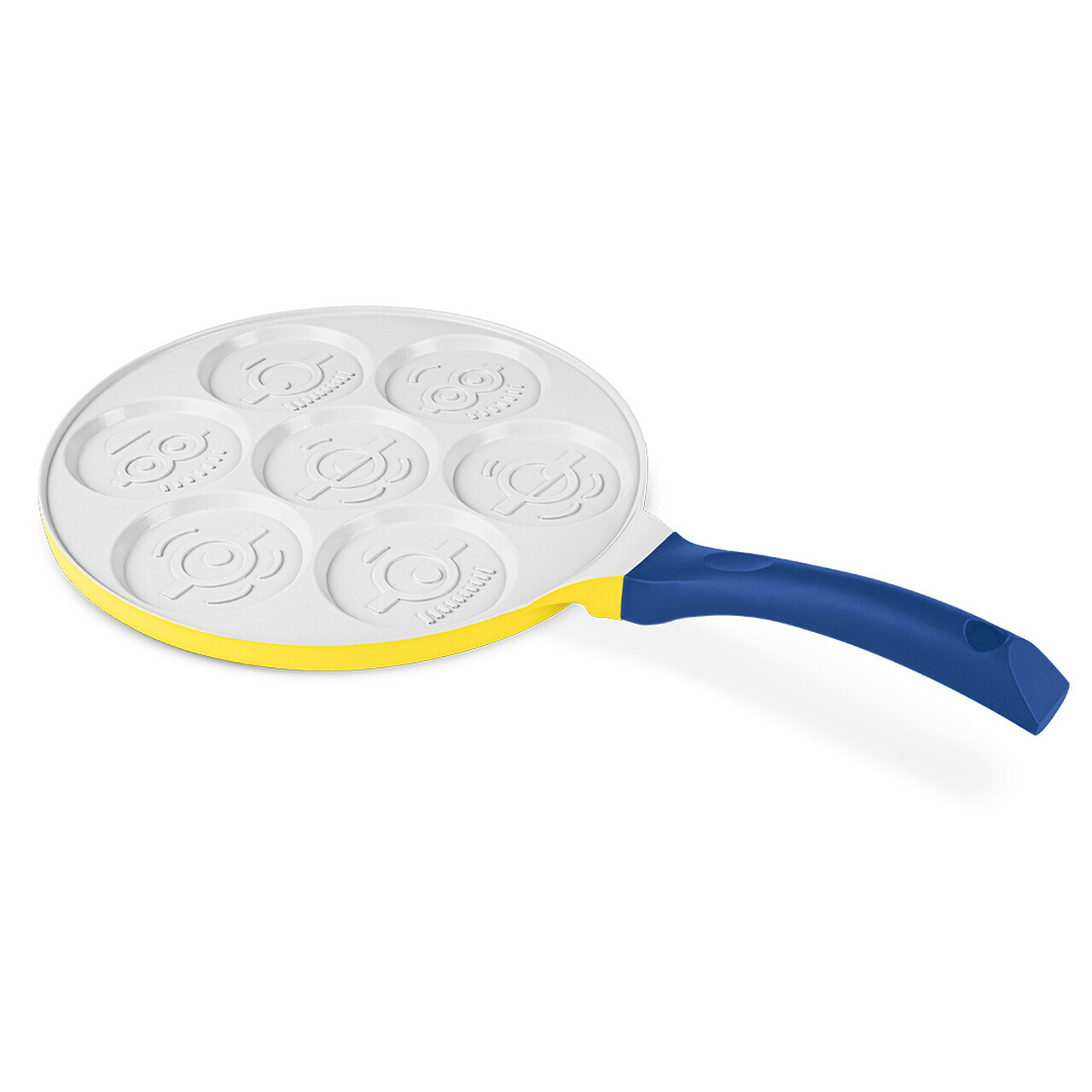 Tigaie pentru clatite, 7 forme Berlinger, Minions Collection, 26 cm, aluminiu turnat, galben/albastru - view 5