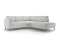 Coltar dreapta 4 locuri, Eden, Micadoni, 267x234x90 cm, tesatura structurata, gri deschis melanj