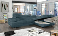 Coltar extensibil dreapta 4 locuri ELTAP, Armd-46, Armando, 289x203x85 cm, lemn/poliester, albastru