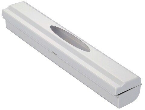 Dispenser cu lama pentru folie alimentara Maximex, Cutter, 38x6.7x5.2 cm, plastic, gri/argintiu